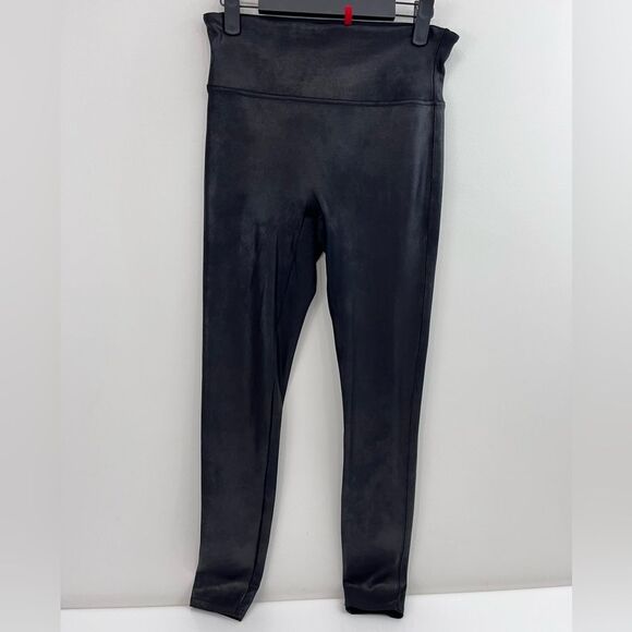 Spanx Faux Leather Leggings Size Large - Picture 3 of 9